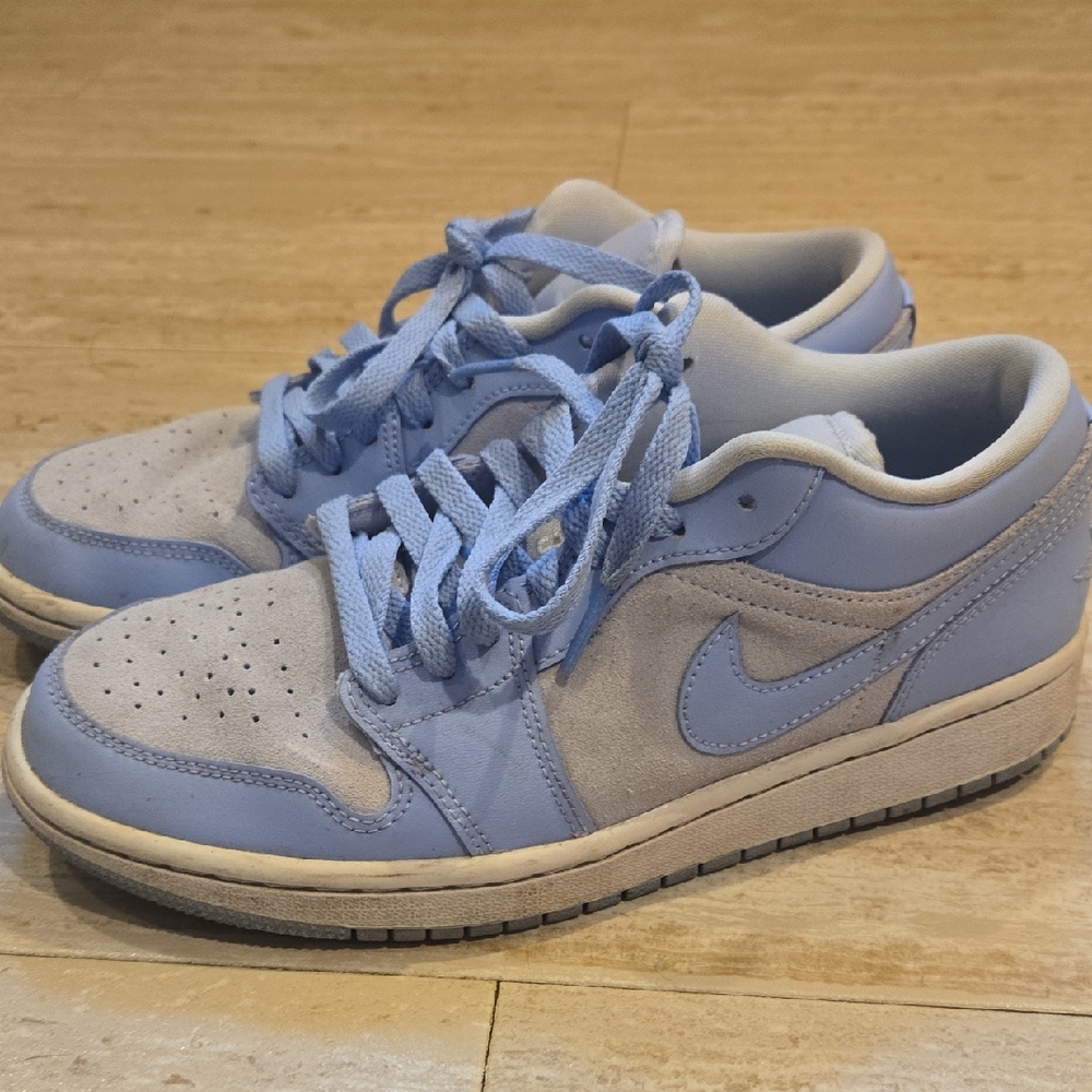 Nike Jordan White Aluminum "Dunk" Sneakers